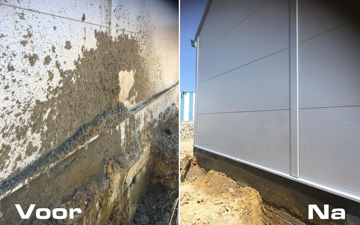 Gevelreiniging voor en na