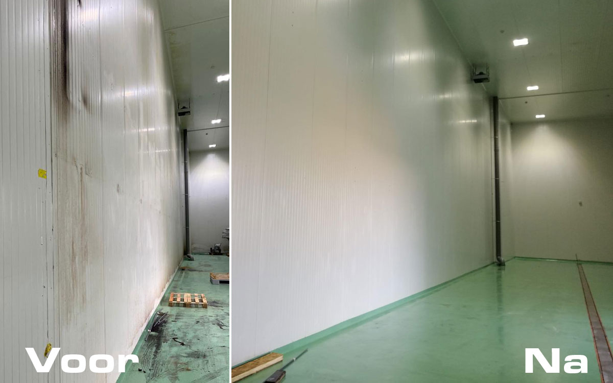 Voor en na interieurreiniging